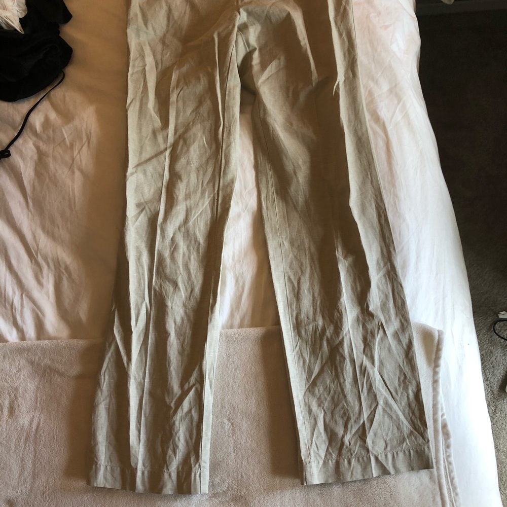 55% linen pants